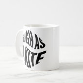 High As A Kite Black Typography Kaffeetasse (Vorderseite Links)