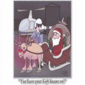 High Beams Holiday Custom Cut Stickers Aufkleber (Vorderseite)