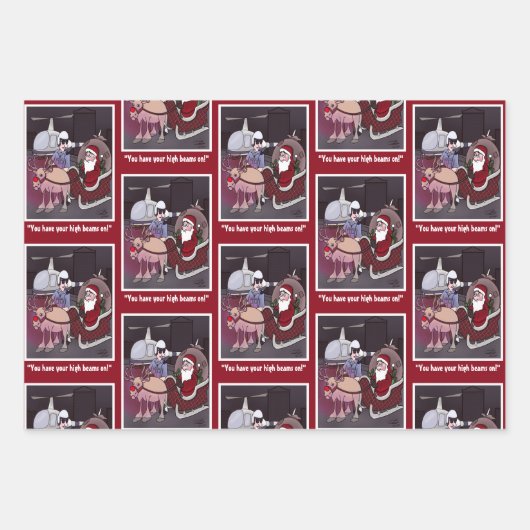 High Beams Holiday Wrapping Paper Sheet Geschenkpapier Set (Vorderseite 2)