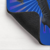 High Boot Art (Blue Star Burst) Mousepad (Ecke)
