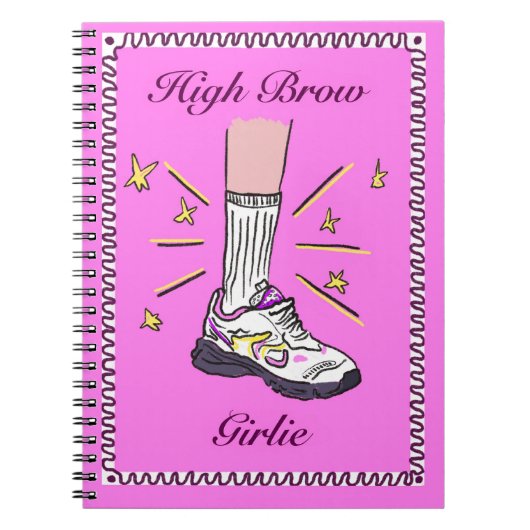 High Brow Girlie Spiral Notebook Notizblock (Vorderseite)
