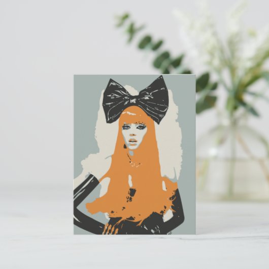 High Class High Fashion Postkarte (Stehend Vorderseite)