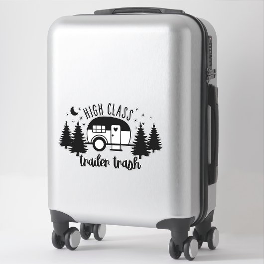 High Class Trailer Trash Aufkleber (Koffer)