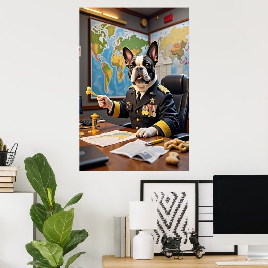 High Command Frenchie: Snacks in Sight Poster (Heimbüro)