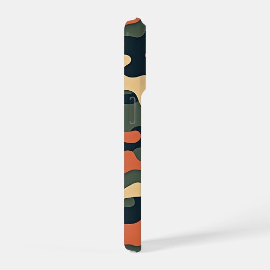 High-Contrast Camo Pattern – Bold Military-Inspire iPhone Hülle (Rechte Seite)