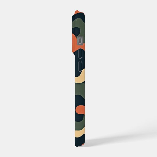 High-Contrast Camo Pattern – Bold Military-Inspire iPhone Hülle (Linke Seite)