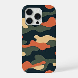 High-Contrast Camo Pattern – Bold Military-Inspire iPhone 15 Pro Hülle