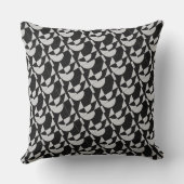 High-Contrast Comfort: Modular Noir Echo Abstract Kissen (Rückseite)