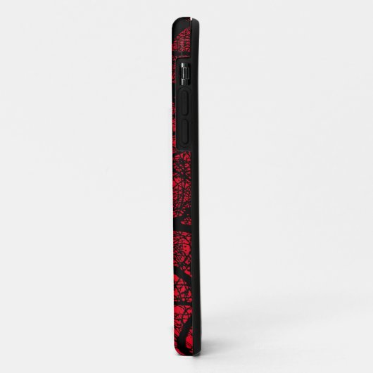 High Contrast Tree - Red iPhone Case (Hinten/Links)