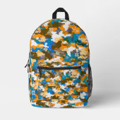 High-contrast Urban Digital Camouflage Pattern Bedruckter Rucksack (Vorderseite)