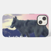 High Country Wolf iPhone Hülle (Rückseite (Horizontal))