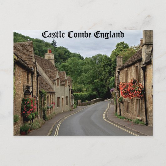 High def Fotografie von Castle Combe England Postkarte (Vorderseite)