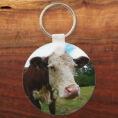 High Def Hereford Schlüsselanhänger (Vorderseite)
