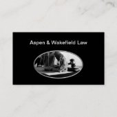 High-End-Anwaltskasse Jet Black Business Cards Visitenkarte (Vorderseite)