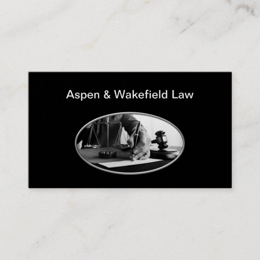 High-End-Anwaltskasse Jet Black Business Cards Visitenkarte (Vorderseite)