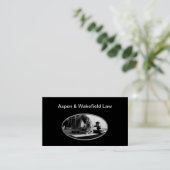 High-End-Anwaltskasse Jet Black Business Cards Visitenkarte (Stehend Vorderseite)