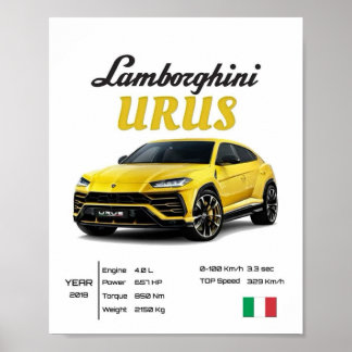 High-End-Automobilposter | Italienischer Super-SUV Poster