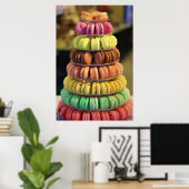 High End Bäckerei Goods Französischer Macarons Tow Poster (Heimbüro)