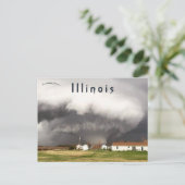 High End EF4 Wedge Tornado Near Rochelle Illinois Postkarte (Stehend Vorderseite)