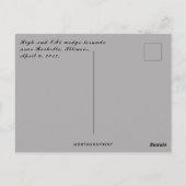 High End EF4 Wedge Tornado Near Rochelle Illinois Postkarte (Rückseite)