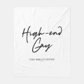 High-End Gay - Der weiße Lotus Fleecedecke (Vorderseite)