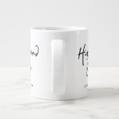 High-End Gay - Der weiße Lotus Jumbo-Tasse (Rückseite)