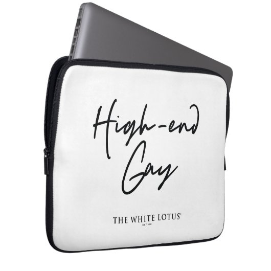 High-End Gay - Der weiße Lotus Laptopschutzhülle (Vorne Rechts)