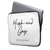 High-End Gay - Der weiße Lotus Laptopschutzhülle (Vorderseite Links)