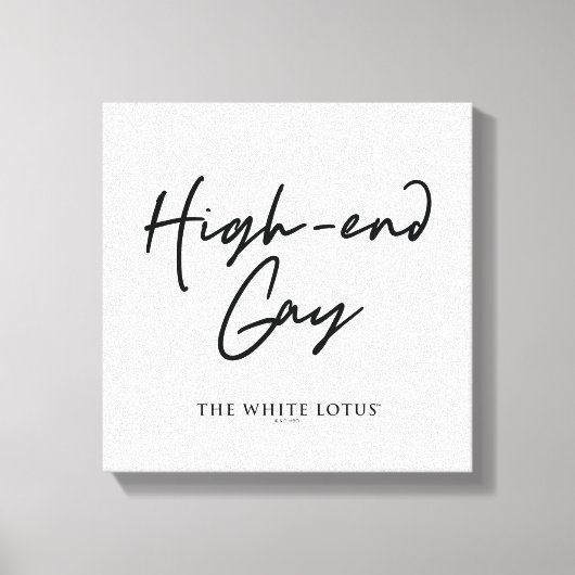 High-End Gay - Der weiße Lotus Leinwanddruck (Vorderseite)