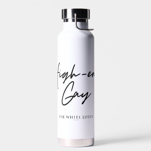 High-End Gay - Der weiße Lotus Trinkflasche (Links)