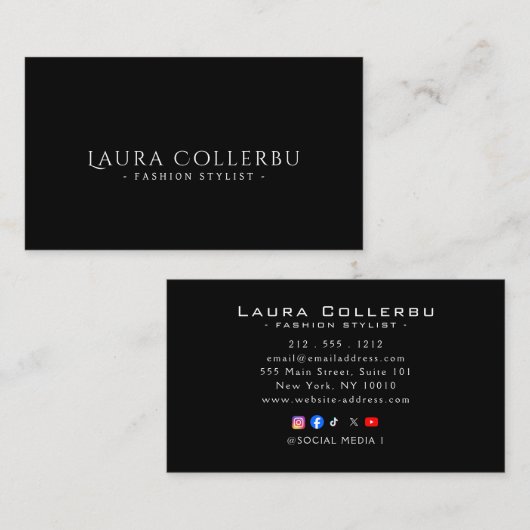 High-End Luxury Business Cards Visitenkarte (Vorne/Hinten)