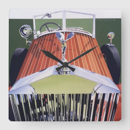 High End Quadratische Wanduhr (Vorderseite)