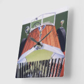 High End Quadratische Wanduhr (Winkel)