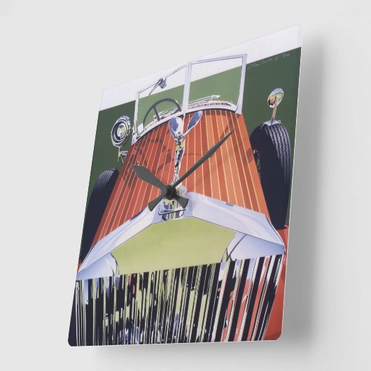 High End Quadratische Wanduhr (Winkel)