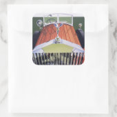 High End Quadratischer Aufkleber (Tasche)