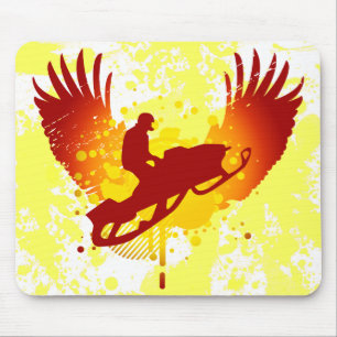 High-End-Schneemobilfahren Mousepad