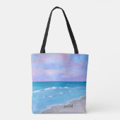 High-end Sunset Beach Tote Tasche (Rückseite)