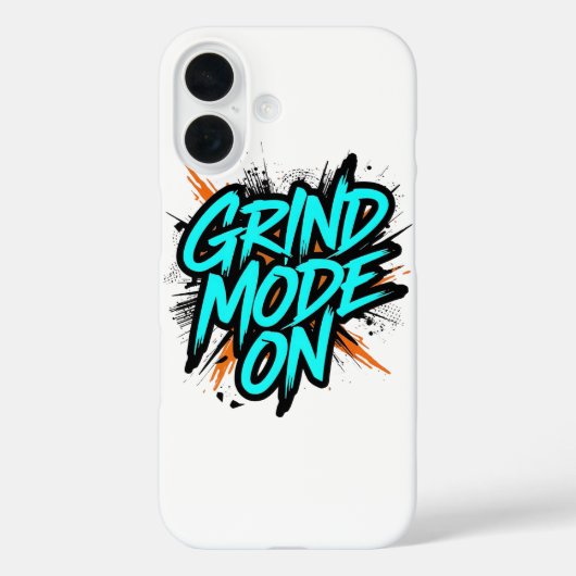 High Energy "Grind Mode On" Hustle Case-Mate iPhone Hülle (Rückseite)