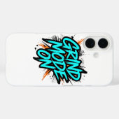 High Energy "Grind Mode On" Hustle Case-Mate iPhone Hülle (Rückseite (Horizontal))