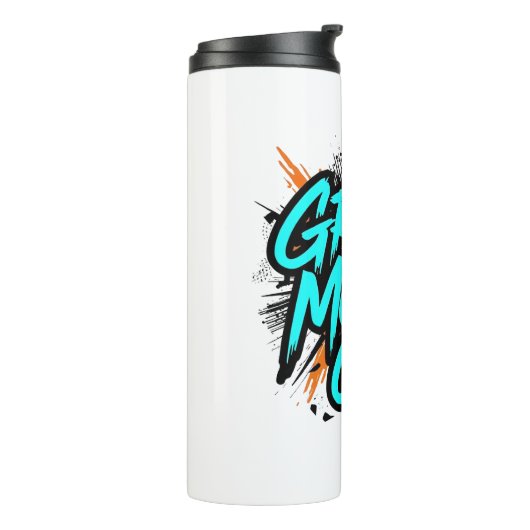 High Energy "Grind Mode On" Hustle Thermosbecher (Nach links gedreht)