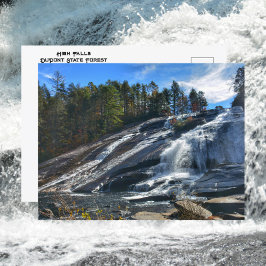 High Falls DuPont Staat Forest NC Fotografisch Postkarte