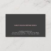 HIGH-FASHION LUXE Nr. 1 Visitenkarte (Rückseite)