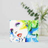 High Fashon Postkarte (Stehend Vorderseite)