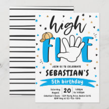 High Five Birthday Hi 5. Geburtstagsparty