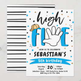 High Five Birthday Hi 5. Geburtstagsparty Einladung
