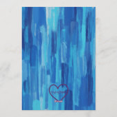 High Five, Blue Painted 5th Birthday Einladung (Rückseite)