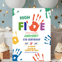 High Five Boys Geburtstag Einladung