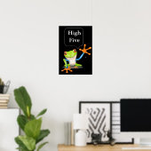 High Five Comic Frosch Humour Poster (Heimbüro)