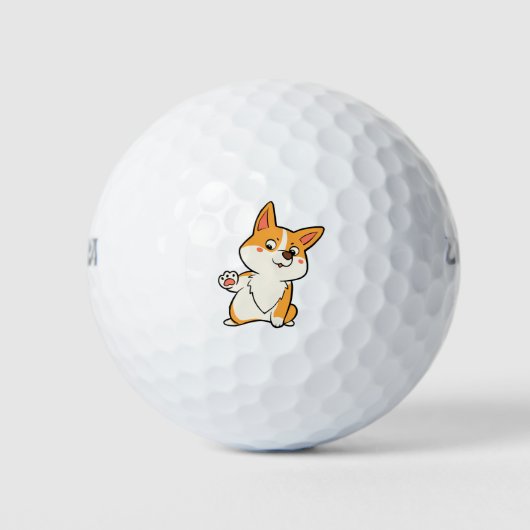 High Five Corgi Golfball (Vorderseite)