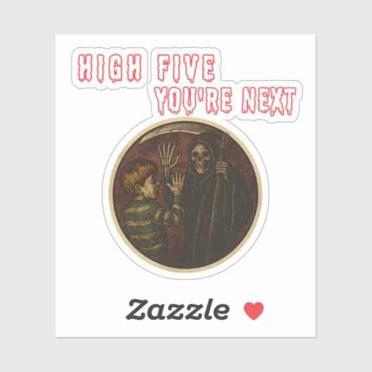 High Five from Death – You're Next Aufkleber (Blatt)